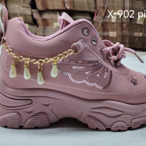 Ladies Shoes Sneakers Fashion shoes for Girls X-902 Pink