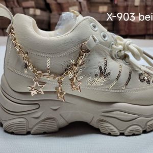 Ladies Shoes Sneakers Fashion shoes for Girls X-903 Beige